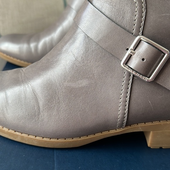Cole Haan Weatherproof Stormcloud Grey Huntley Booties - Picture 6 of 14